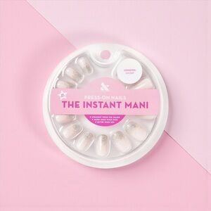 Olive & June Silver Glitter Gradient Instant Mani NWT Short Length Press-On